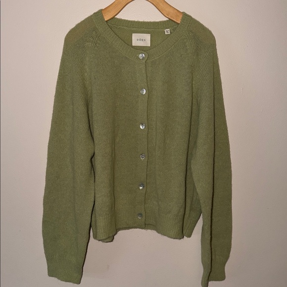 Doen Petra Cardigan in Fernwood Green Size XXL - Picture 5 of 9